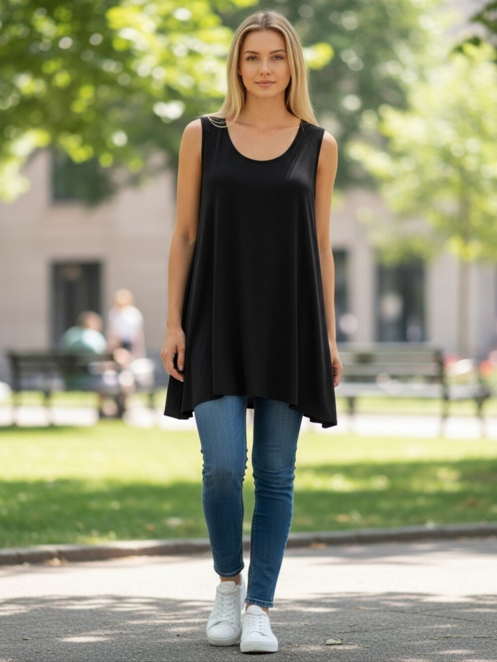 Attitudes By Renee Sleeveless Black Tank Top - Women's Small